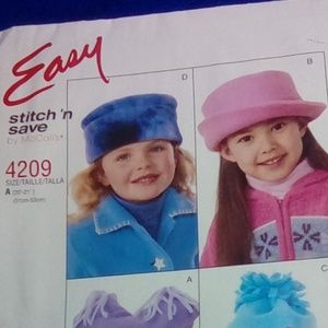 McCall's EASY Kids Hats, 2 Patterns